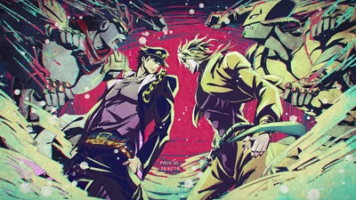 Epos Zusammenstoß von Jotaro Kujo und Dio Brando in JoJos bizarre Abenteuer: Stardust Crusaders