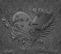 heart grey background, love, valentine