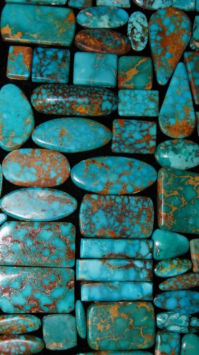 azul, piedras, pared