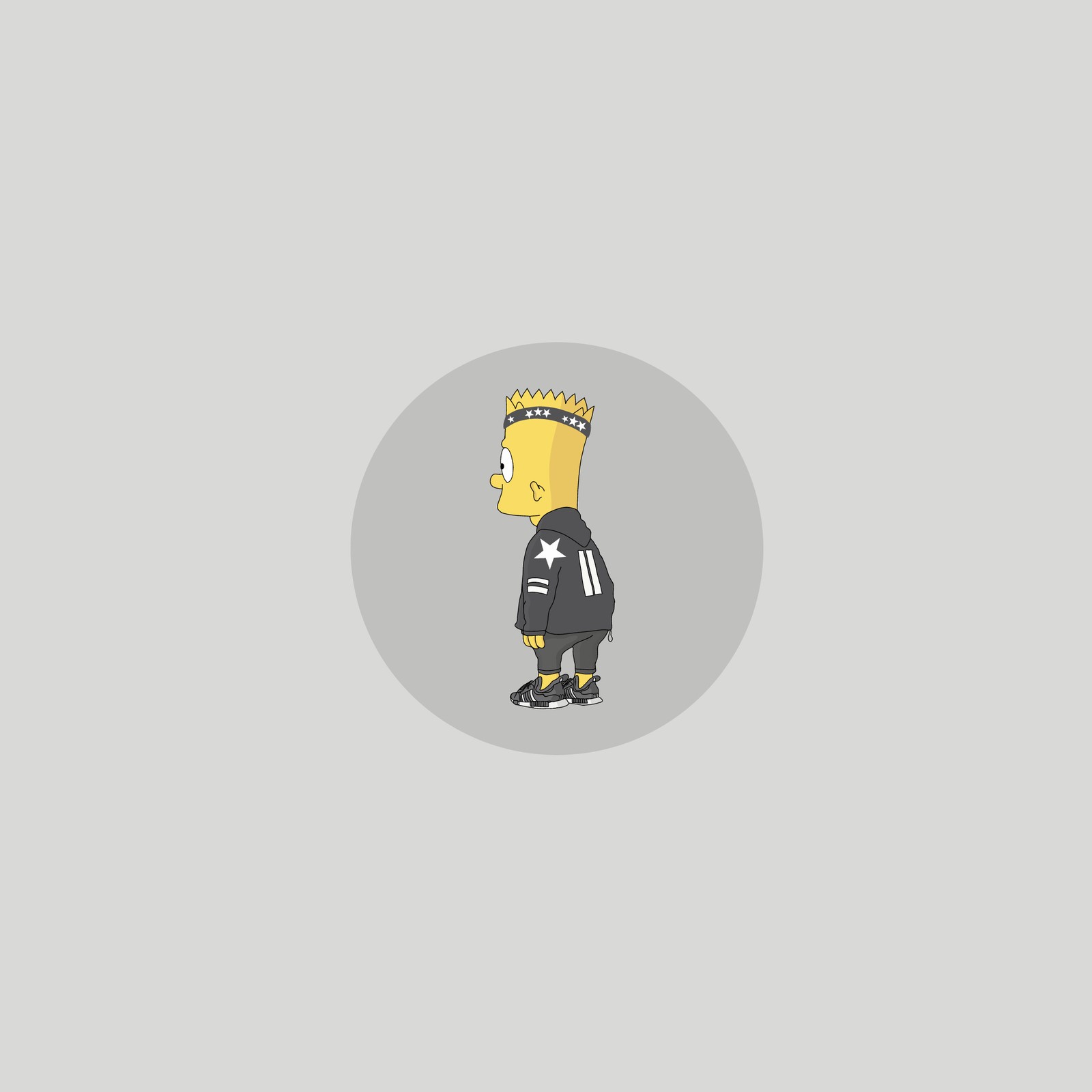 Un primer plano de un personaje de dibujos animados en una patineta (animados, bart simpson, pandilla, gansters, imágenes)