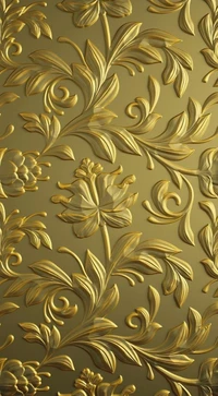 gold, pattern, flowers, background