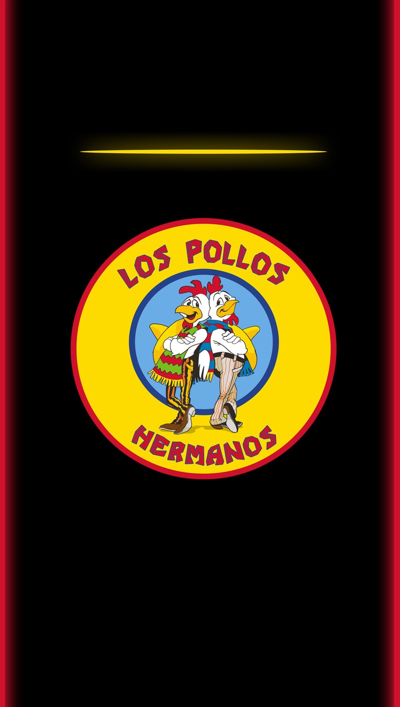 Близкий план знака с изображением петуха (los pollos hermanos, s7 edge)