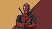 Dynamic Vector Illustration of Deadpool: The Unconventional Superhero