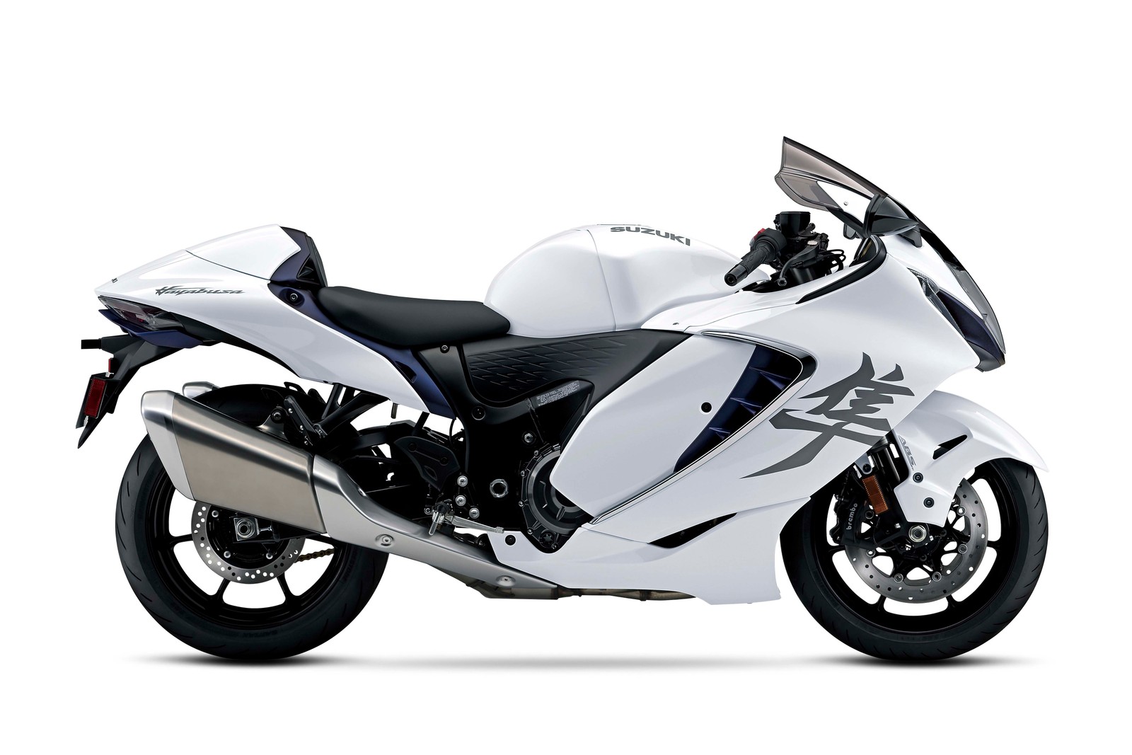 Téléchargez le fond d'écran suzuki hayabusa, blanc, 2022, 5k, vélos