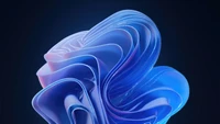 Abstract swirls of blue and purple light representing the fluid design of Windows 11 against a dark background.