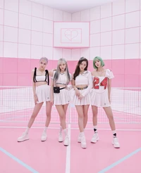 BLACKPINK em Pastel: ícones do K-Pop Jisoo, Jennie, Rose e Lisa em trajes elegantes