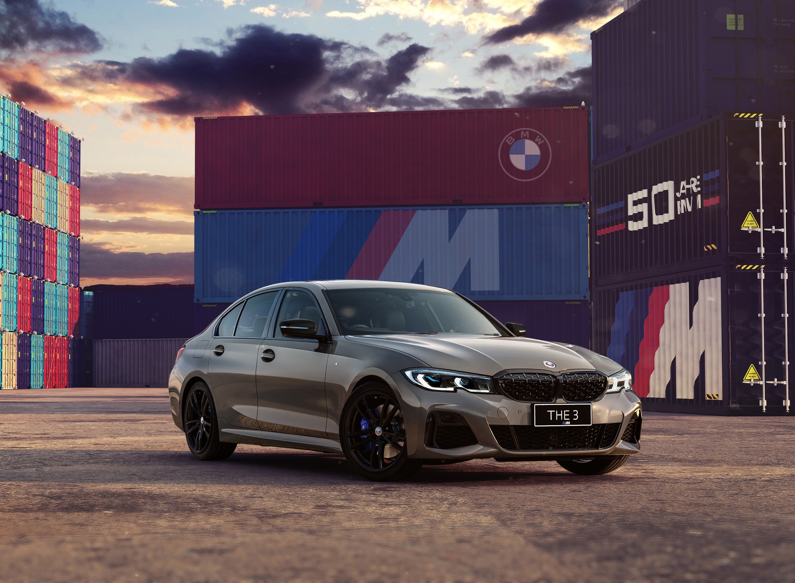 Der neue bmw m5 sedan ist bereit für die rennstrecke (bmw m340i xdrive 50, 50 jahre bmw m, 50 jahre m jubiläumsausgabe, 5k, 8k)