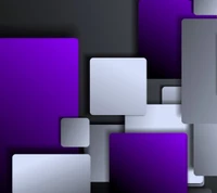 Geometric Abstract Design with Purple and Gray Shapes