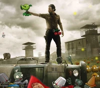 funny, luigyh, plants vs zombies, video games, walking dead wallpaper