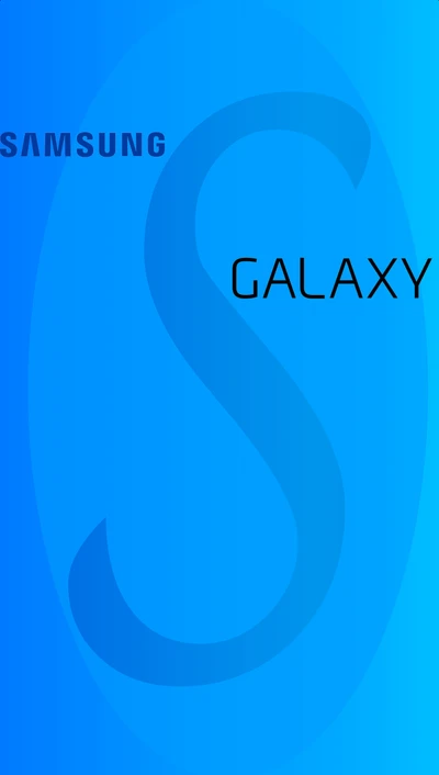 Fond d'écran Samsung Galaxy S en dégradé bleu