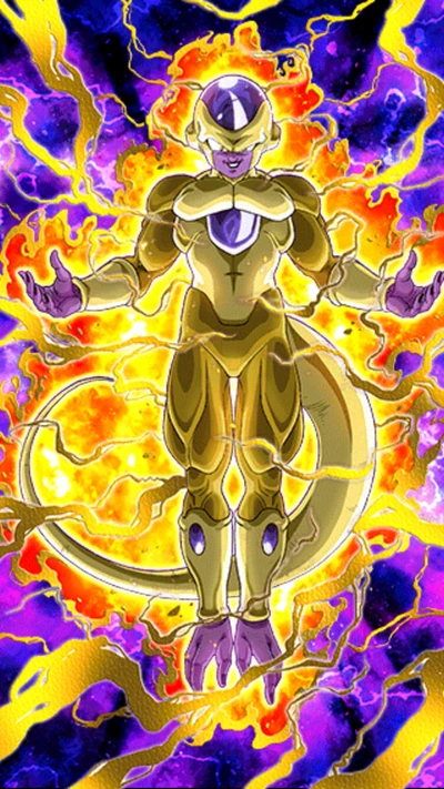 Frieza Ascendente: O Guerreiro Dourado em Poder Flamejante