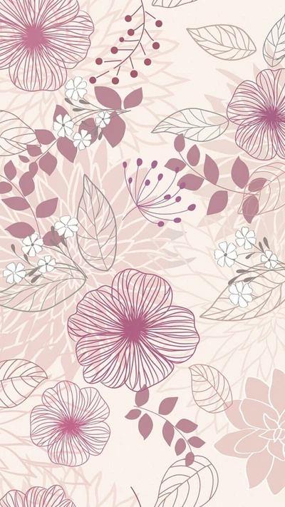 floral, nature, motifs, rose