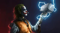 joker, 2019, movie, mjolnir, hammer