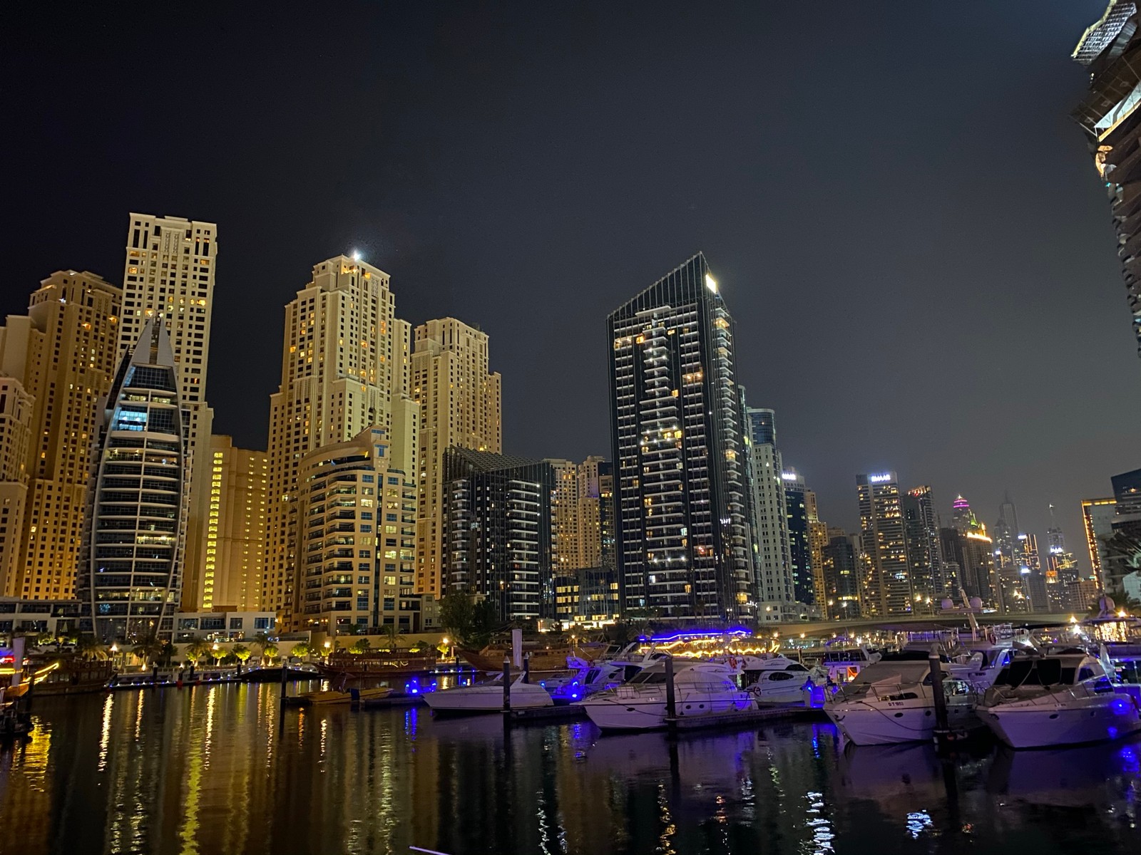 dubai, dubai marina, cityscape, night, tower block wallpaper