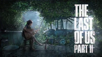 Ellie Playing Guitar in a Post-Apocalyptic Setting - The Last of Us Part II