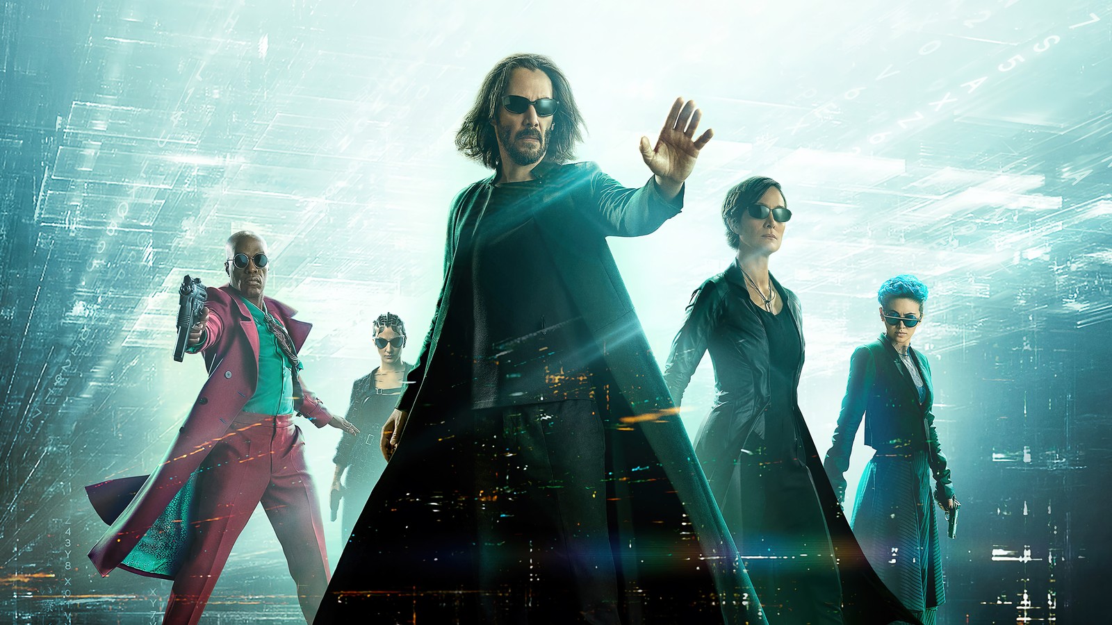 La matrice est un film de science-fiction avec de nombreux personnages (matrix resurrections, the matrix resurrections, film, 2021, keanu reeves)