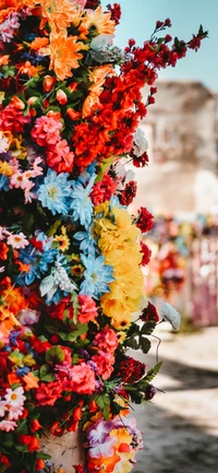 tecno, flower, petal, orange, flower arranging