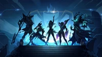 Champions der Kluft: Silhouetten der League of Legends Weltmeisterschaft