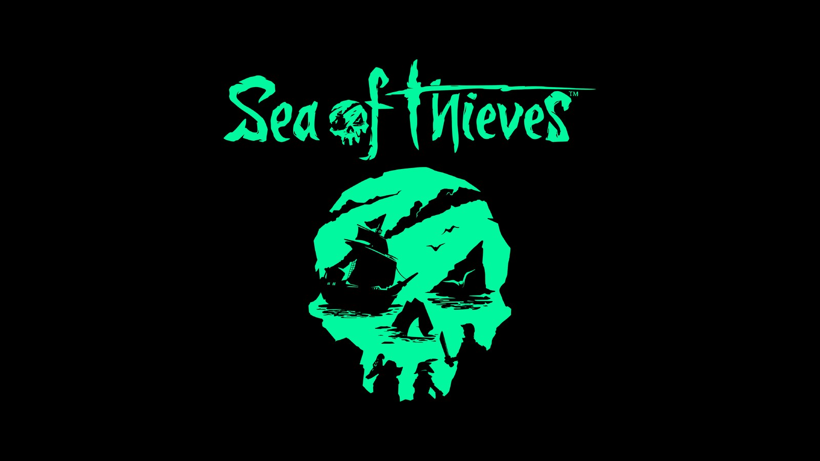 Lade sea of thieves, amoled, 5k, videospiel, schädel Hintergrund herunter