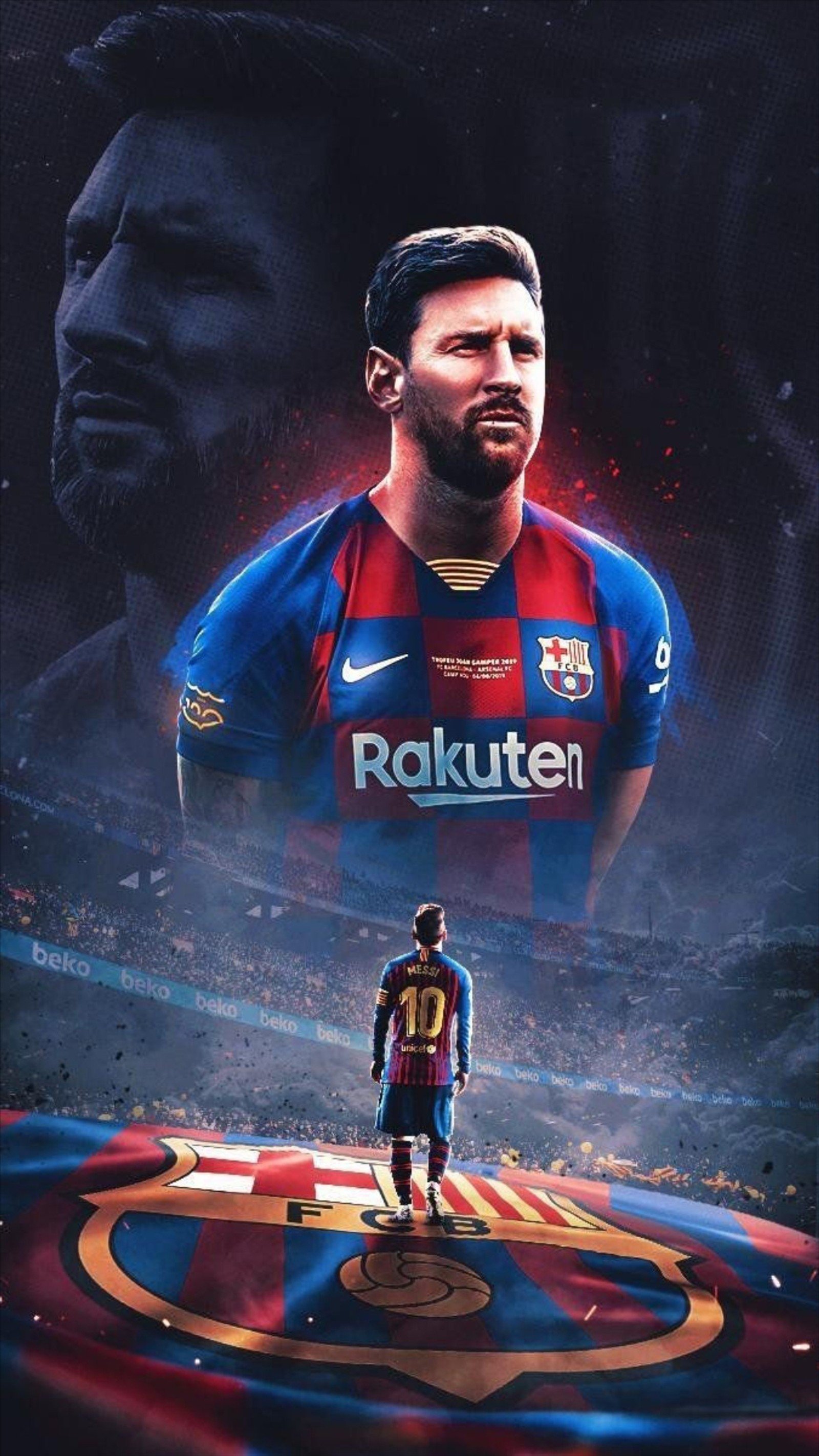 2020, 3d, argentine, barcelona, football Download Wallpaper