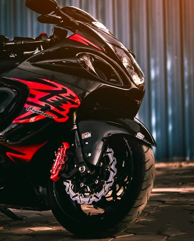 hayabusa, superbike, motobike, black, suzuki