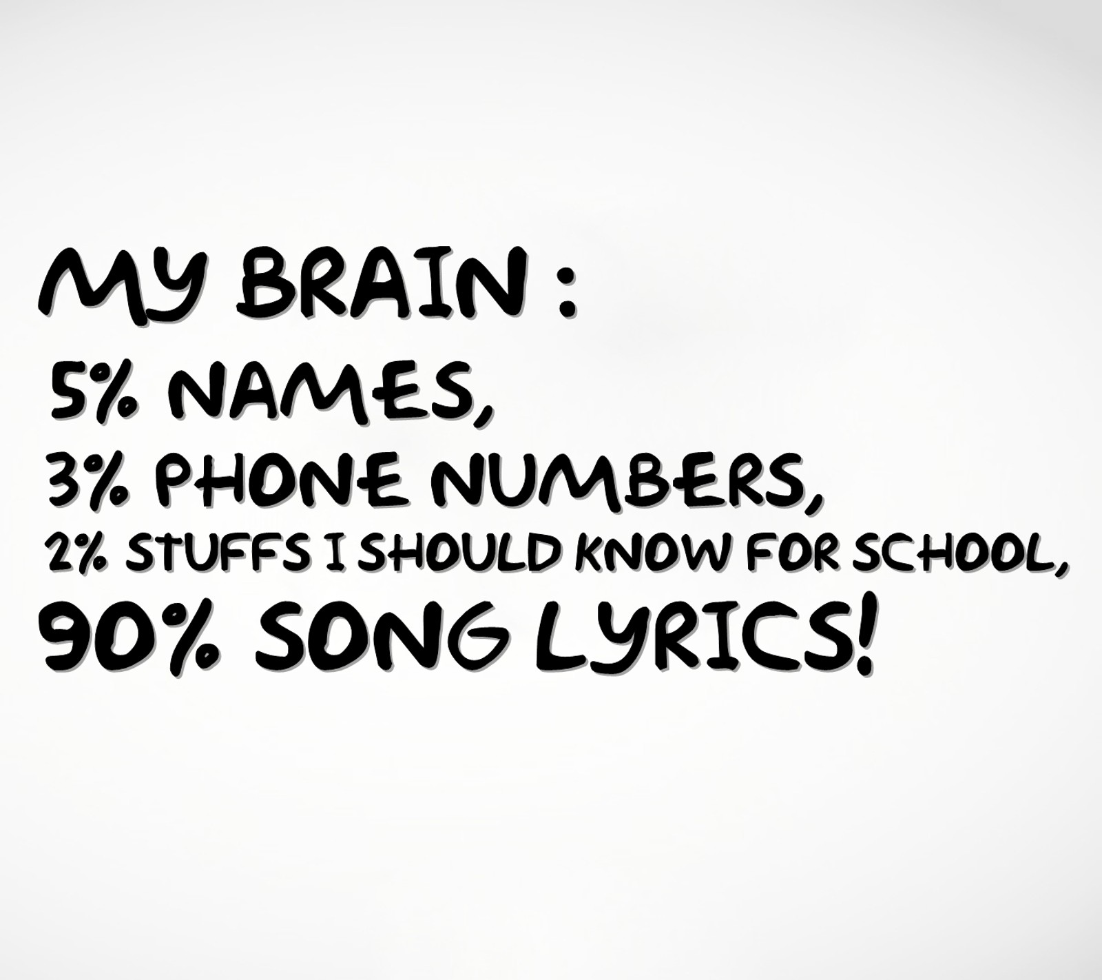 Someone wrote a poem about the number of phone numbers in their school (brain, funny, names, phone numbers, saying)