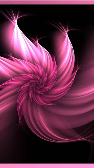 3d, abstract, black, pink