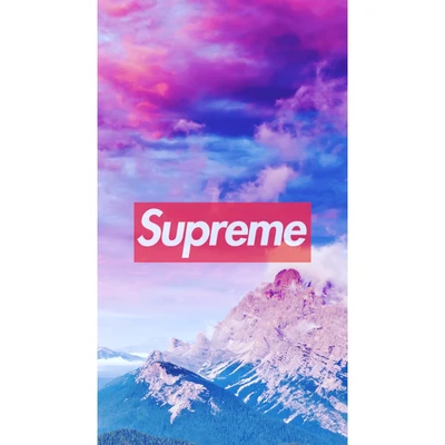 Supreme Hype Over Majestic Mountains