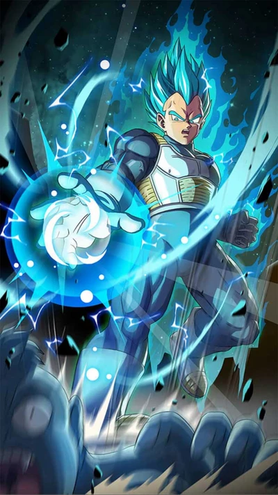 Vegeta SSGSS Unleashing Power