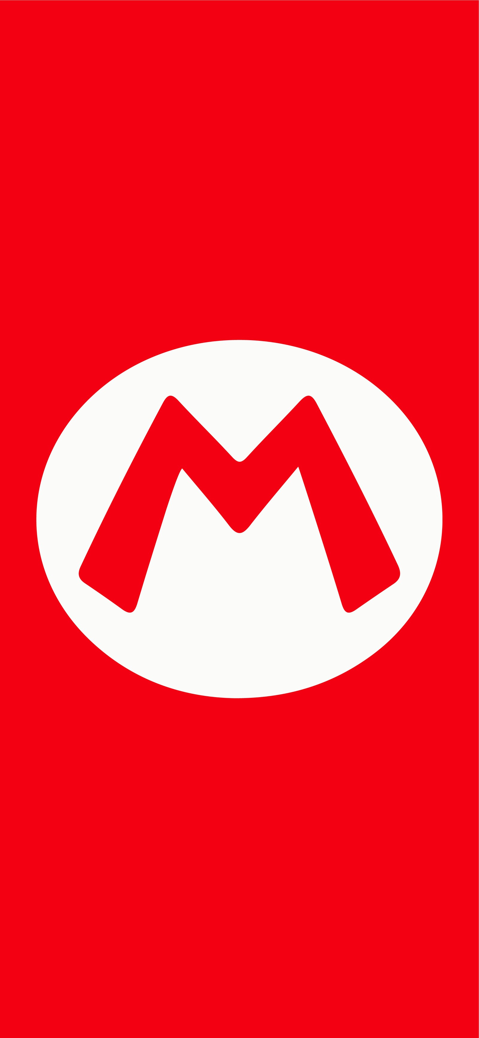 Un primer plano de un logotipo rojo y blanco sobre un fondo rojo (mario, mario bros, smash bros)