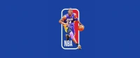 Kobe Bryant in Lakers uniform on a vibrant blue background, representing NBA greatness.