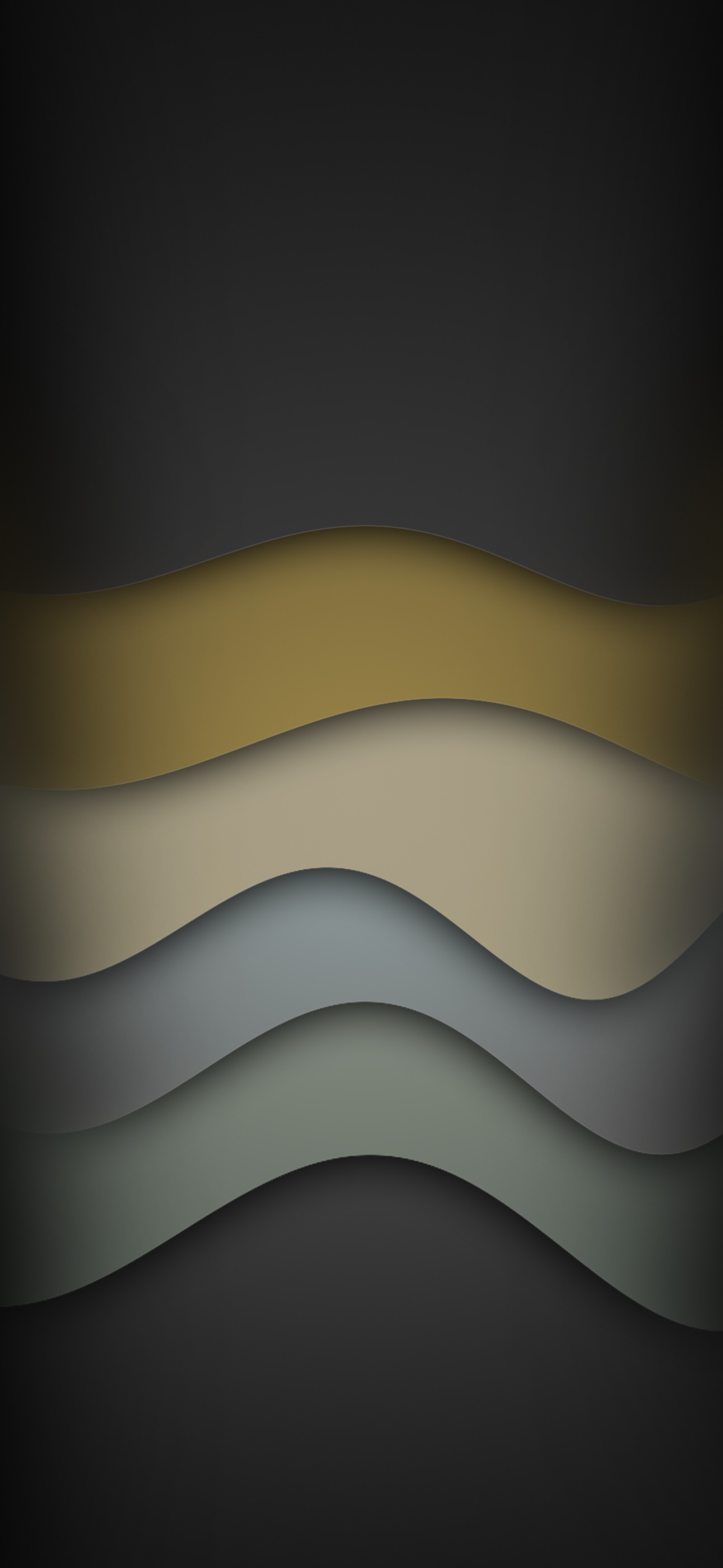 A close up of a black background with a yellow and gray wave (atmosphere, sleeve, grey, erg, dune)