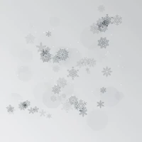 Motifs de flocons de neige monochromes dans un design minimaliste