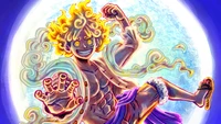 Mono D. Luffy en Gear 5: El Dios Sol Nika