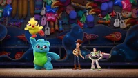 Adventures in Playtime: Ducky, Bunny, Woody, and Buzz Lightyear Unite