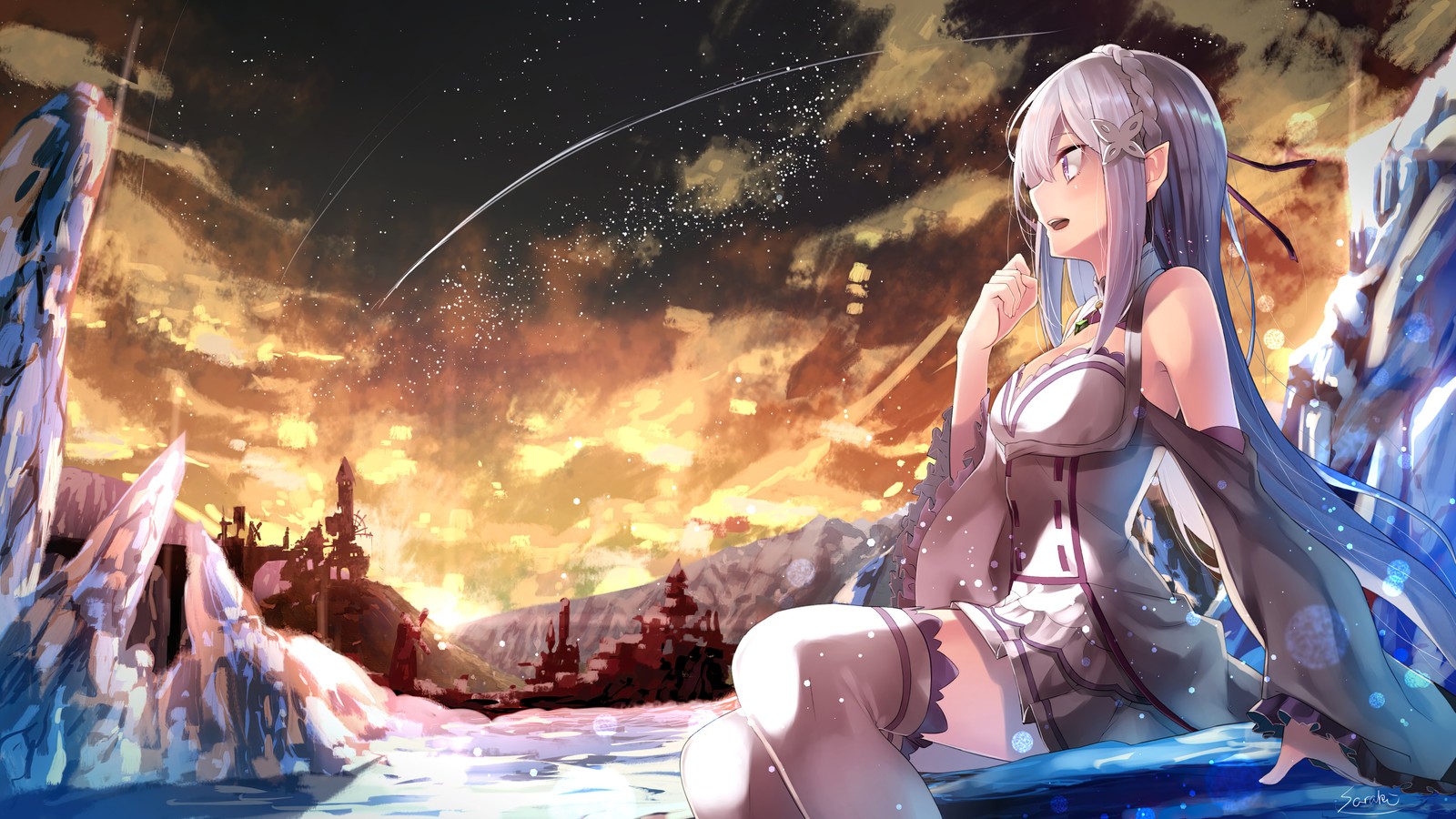 emilia, re zero, anime, re zero starting life in another world, re zero kara hajimeru isekai seikatsu Download Wallpaper