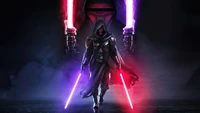 darth revan, lightsaber, star wars knights of the old republic, video game wallpaper