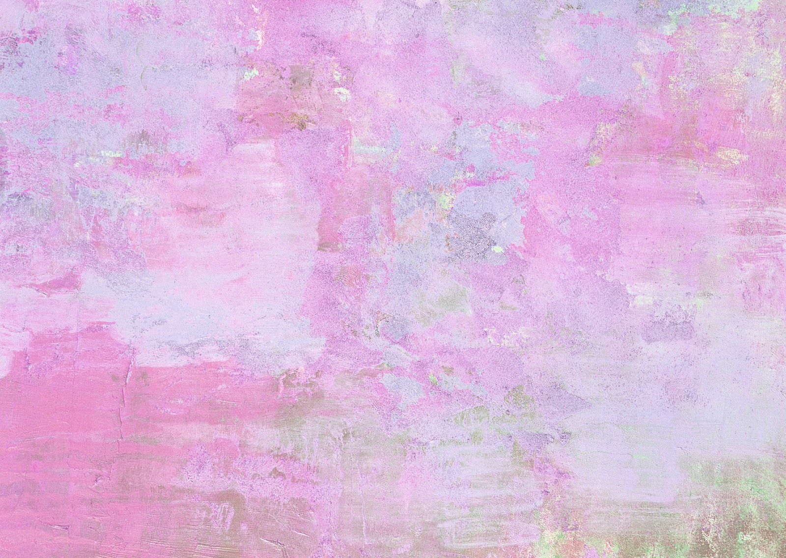 A close up of a painting of a pink and green background (painting, watercolor painting, acrylic paint, pink, purple)