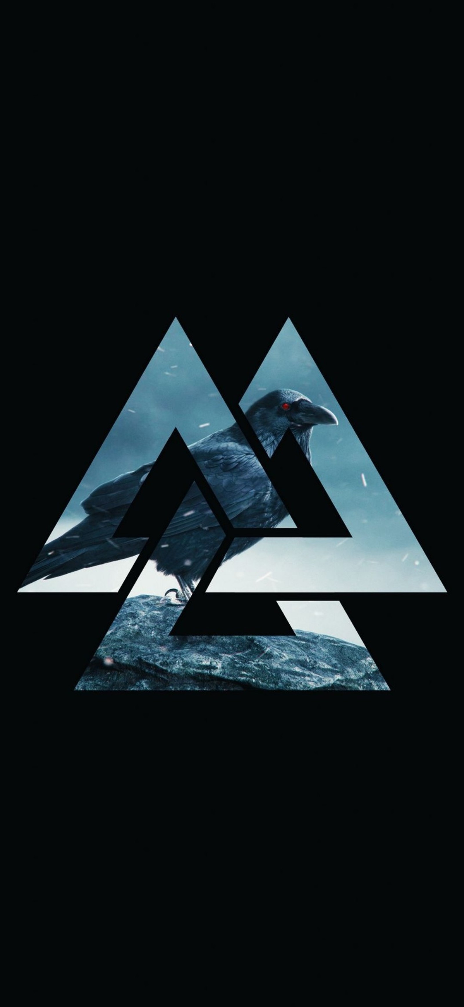 A close up of a bird flying over a body of water (triangle, geometry, mathematics, rectangle, art)