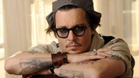 johnny depp, actor, eyewear, tattoo, facial hair wallpaper