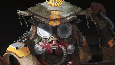 Bluthund aus Apex Legends: Ein wilder Jäger in kunstvoller Detailtreue