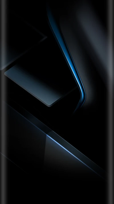 Abstract Black and Blue Edge Style Background