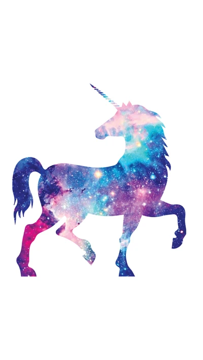 animales, galaxia, logotipo, unicornio