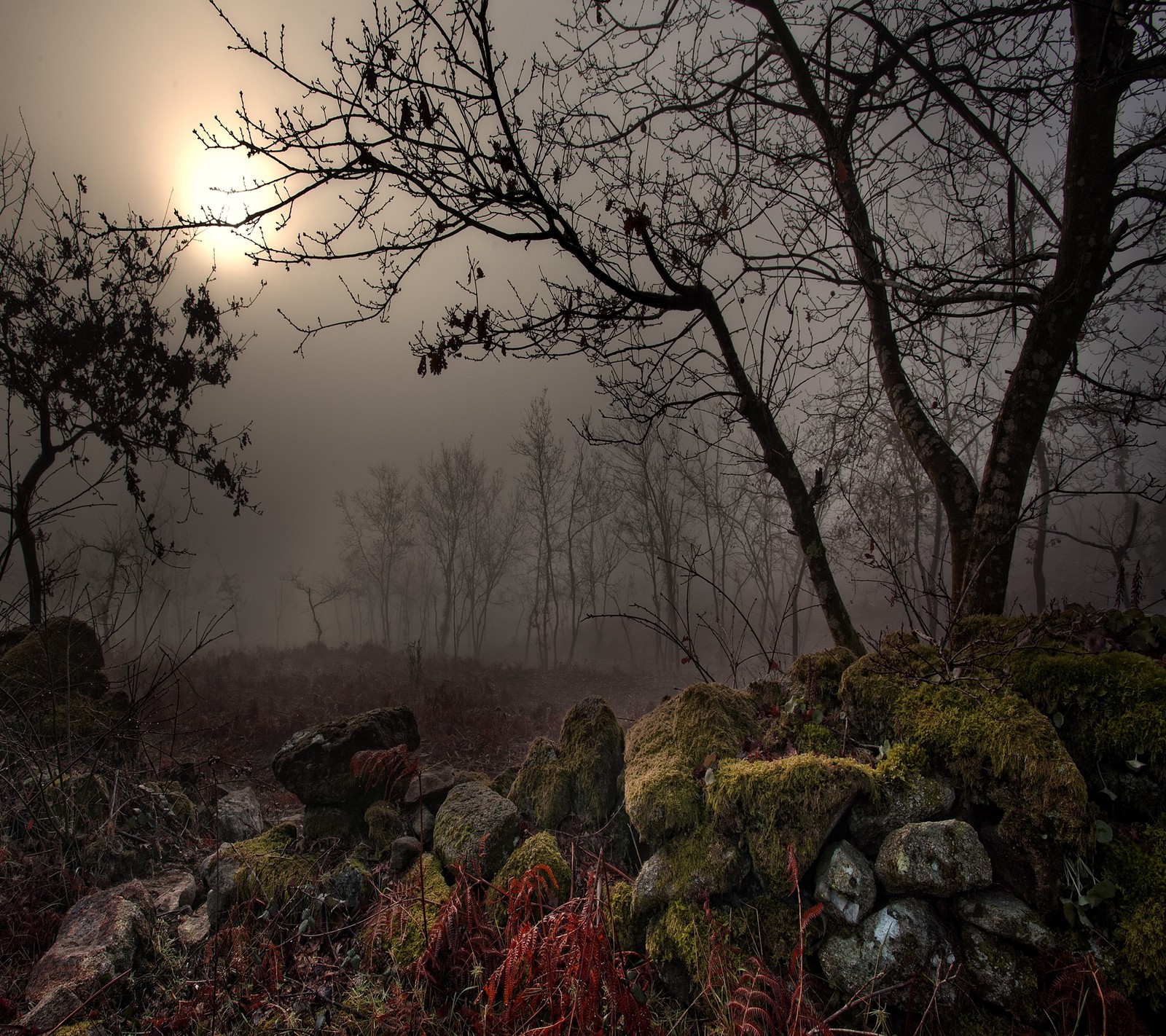 Téléchargez le fond d'écran sombre, nature, nuit, roche, ciel