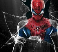 pantalla rota, spiderman