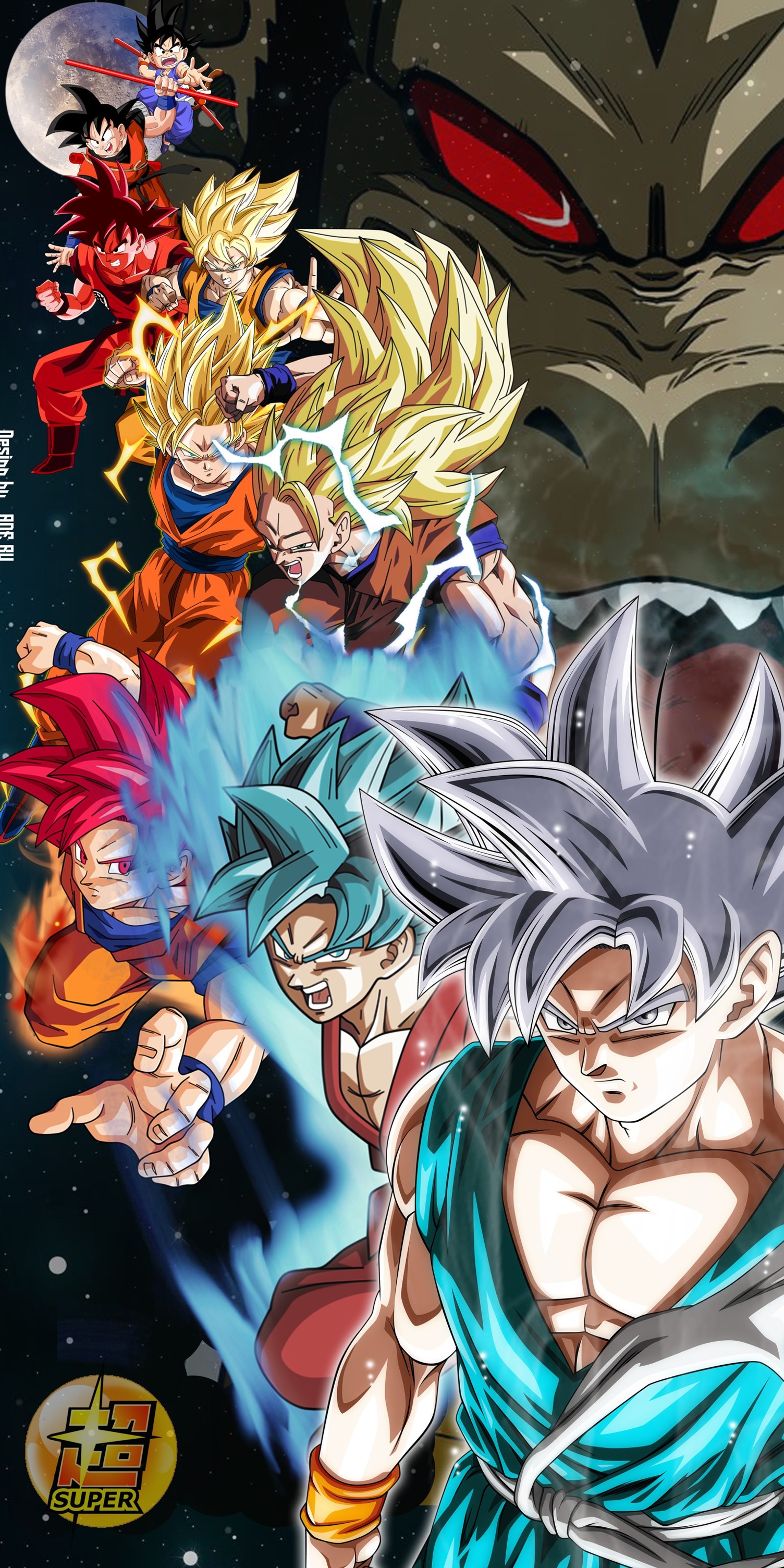 Téléchargez le fond d'écran dragonball, dbsuper, anime, goku, supersaiyan