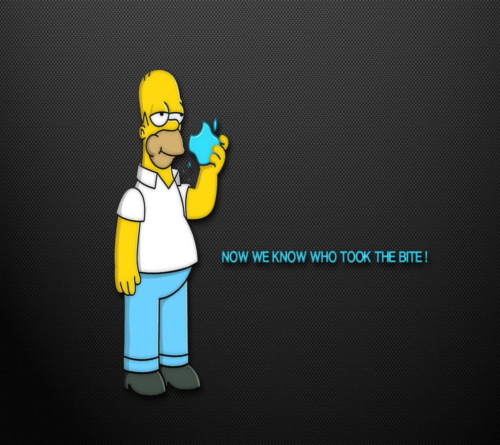 Descargar fondo de pantalla manzana, homer simpson