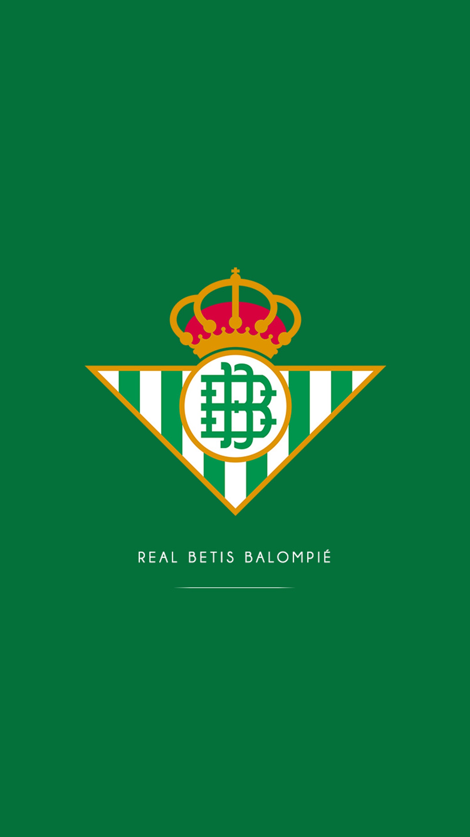 Logo du real betis balompié sur un fond vert (betis, réel)