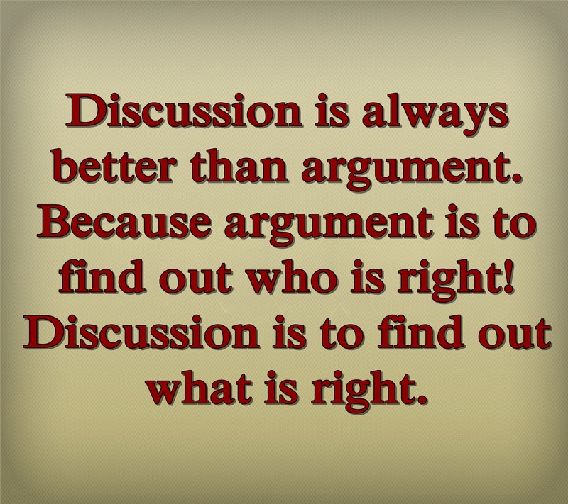 Цитата о том, что обсуждение всегда лучше, чем спор (аргумент, крутой, дискуссии, новый, цитата)