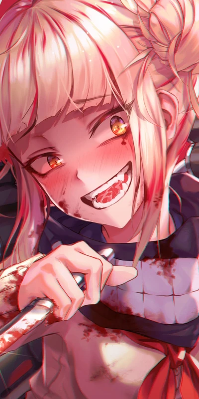 crazy girl, niedliches mädchen, mädchen, himiko, my hero academia